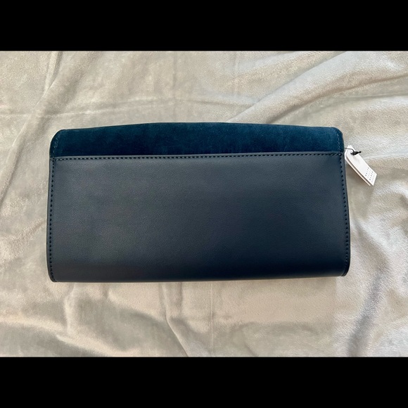 SOLD / WHBM Purse Bag Clutch Blue NWT - Picture 6 of 15